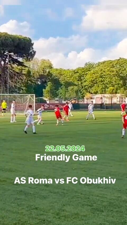 𝗔𝗦 𝗥𝗼𝗺𝗮 𝘃𝘀 𝗙𝗖 𝗢𝗯𝘂𝗸𝗵𝗶𝘃  22.05.2024
Friendly game ⚽️🤝
Moments 🎥  #HyntegraCup #YouthFootball #Sportsmanship #weplayforpeace #youthfootballtournaments @academyladispoli @lucaberliti@ladispoli_official #youthfootball #roadtoladispoli #youthfootballtournaments #championsleague #europaleague #conferenceleague #uefa #fifa #ladispoli #lagazzettadeitifosi
#gazzettaregionale @whiteribbonukraine
@hotelstmartin @rosegardenpalaceroma @hotel_donnalaurapalace @hotelsantacostanzaroma @grandhotelflemingroma @hotelshangrilaroma
#omniahotels #accoglienzaautentica